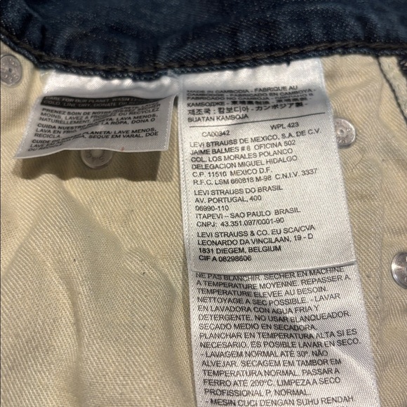 👛 (ANY 2/$35) LEVI’S Red Tab 514 Denim Jeans Half Elastic Back 29 x 32 - Picture 7 of 8